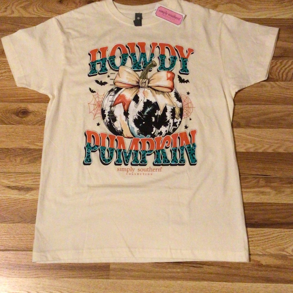 Simply Southern Cream 'Howdy Pumpkin' Tee